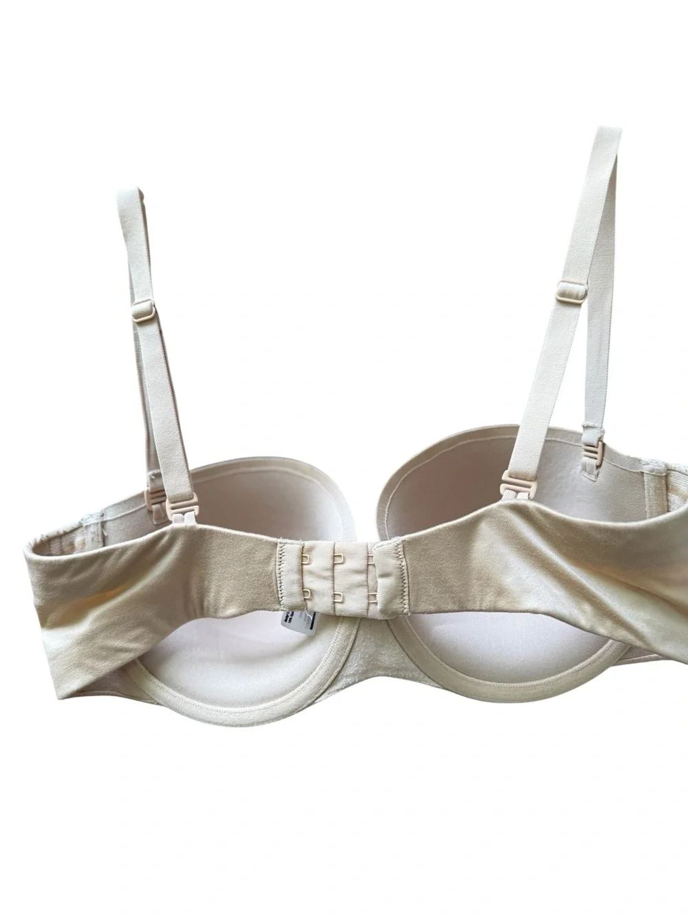 Maidenform 09417 Womens Custom Lift Strapless Underwire Bra Lined 36D Beige